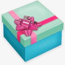 绿色蓝色礼物礼盒素材