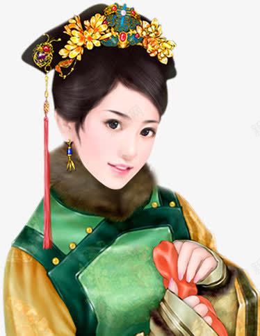 手绘可爱古代女子png免抠素材_88icon https://88icon.com 古代 可爱 女子