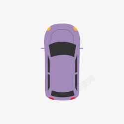 紫色的轿车素材