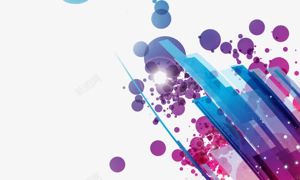 banner背景png免抠素材_88icon https://88icon.com 几何图形 圆形 彩色 背景装饰