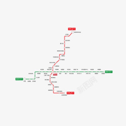 苏州地铁线路图矢量图素材