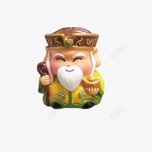 卡通Q版土地公png免抠素材_88icon https://88icon.com Q版土地公 卡通土地公 土地公 土地公神像 神像佛像 黄色