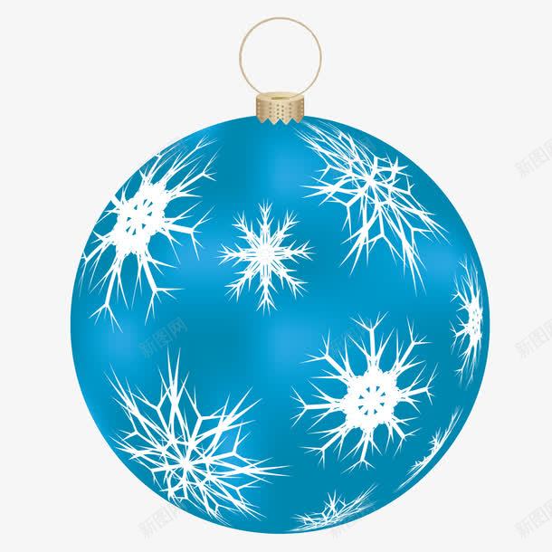 蓝色小球png免抠素材_88icon https://88icon.com 圣诞树装饰 塑料 小球 蓝色