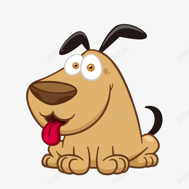 手绘吐舌小狗矢量图eps免抠素材_88icon https://88icon.com png免抠图 创意 动物 卡通 吐舌头 大眼睛 小狗 手绘 时尚 矢量图