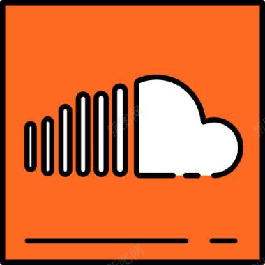 社交软件标识SoundCloud图标图标