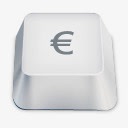 欧元符号白色键盘按键素材
