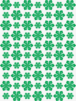 六边形绿色花纹矢量图素材