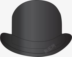 黑色爵士帽素材