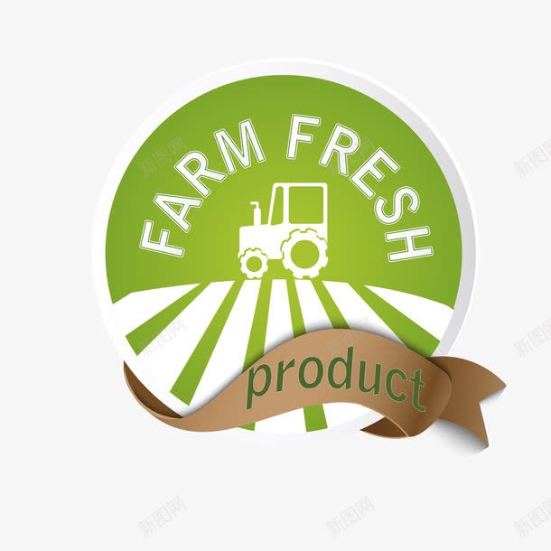 有机食品创意标签png免抠素材_88icon https://88icon.com Farm Fresh 创意设计 标签设计 矢量素材 矢量素材标签设计 绿色标签设计稿 食物标签