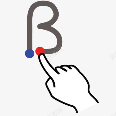 B脑卒中信B大写字母gestureworks图标图标