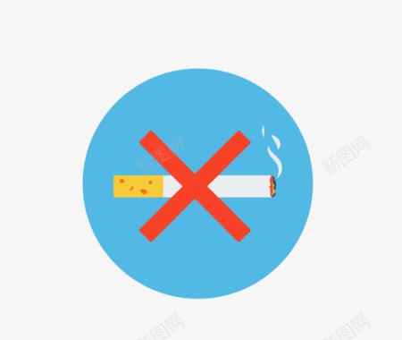ai矢量禁止吸烟图标图标