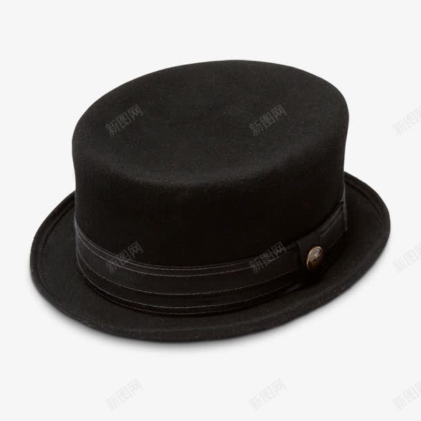 黑色绅士帽png免抠素材_88icon https://88icon.com 产品实物 头部配饰 帽子 男士配饰 黑色帽子