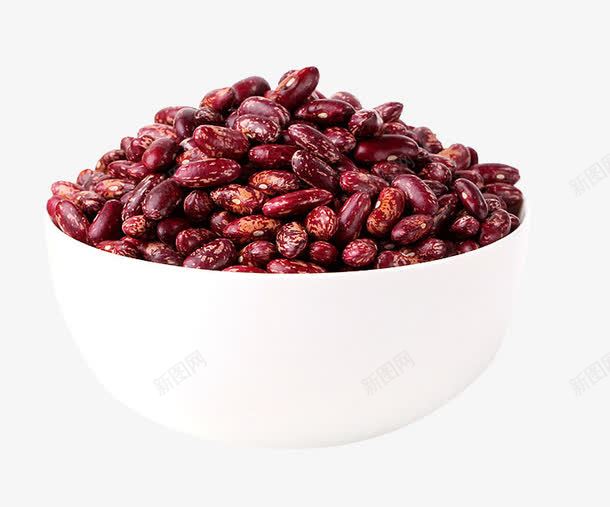 大碗粗粮腰豆png免抠素材_88icon https://88icon.com 大碗豆子 早餐豆类 粗粮腰豆 红腰豆 花皮腰豆 餐饮粗粮