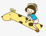 骑长颈鹿的女孩png免抠素材_88icon https://88icon.com 快乐的活动 玩耍素材 童年素材