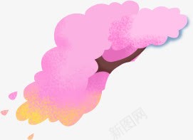 红色扁平风格手绘红色的云朵png免抠素材_88icon https://88icon.com 云朵 扁平 红色 风格