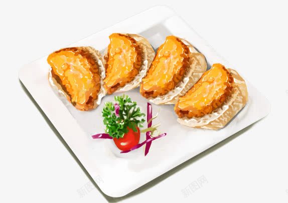 卡通煎饺png免抠素材_88icon https://88icon.com 产品实物 卡通煎饺 水饺 食品