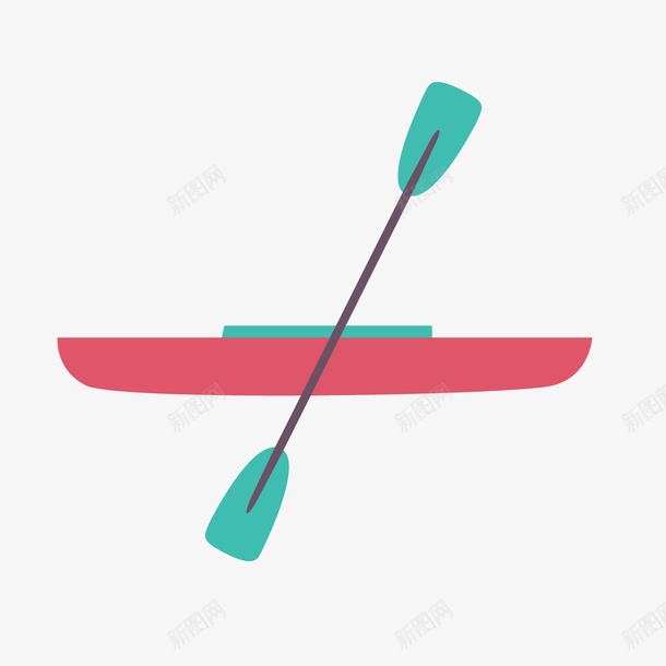 红色小船船桨png免抠素材_88icon https://88icon.com 划桨 卡通小船 红色小船 背景装饰