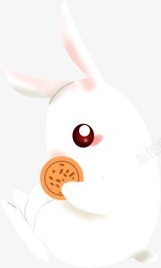 可爱兔子手绘风素材