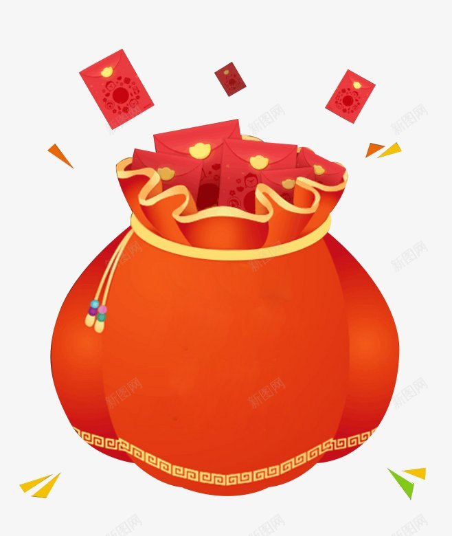 新年福袋装饰png免抠素材_88icon https://88icon.com 新年 福袋 装饰