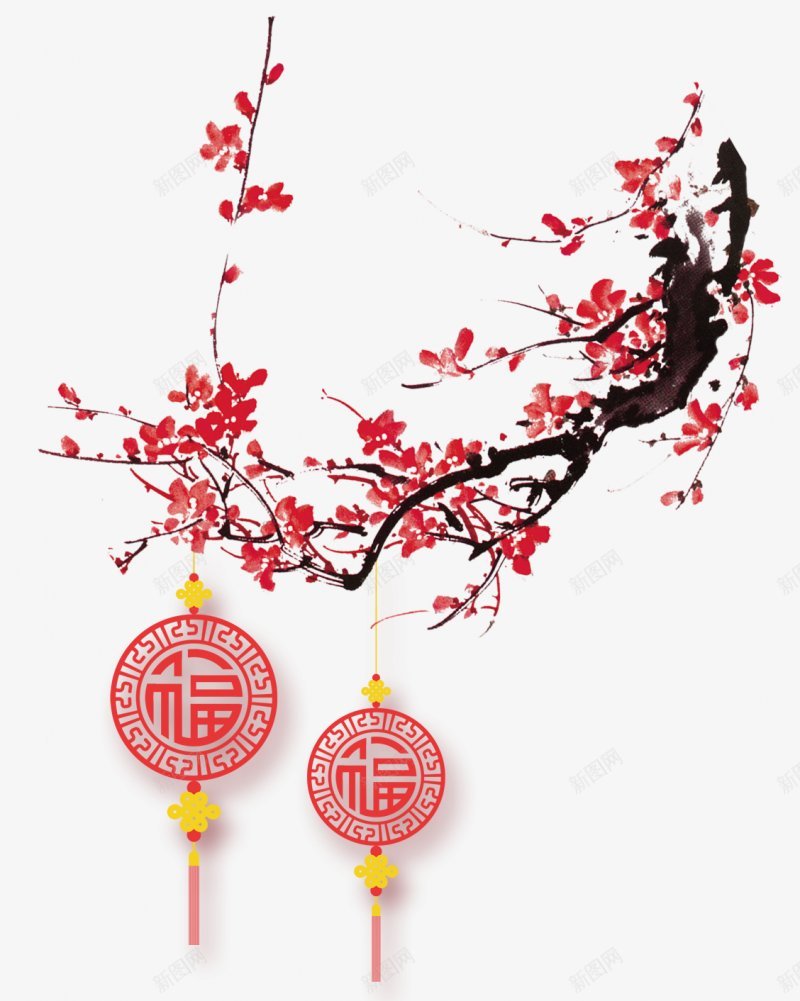 新年梅花新年png免抠素材_88icon https://88icon.com 新年 新年梅花