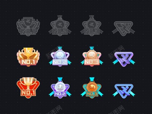 容易勋章运动勋章ICON图标图标