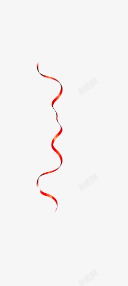 红色长条丝带飘带漂浮壁纸素材
