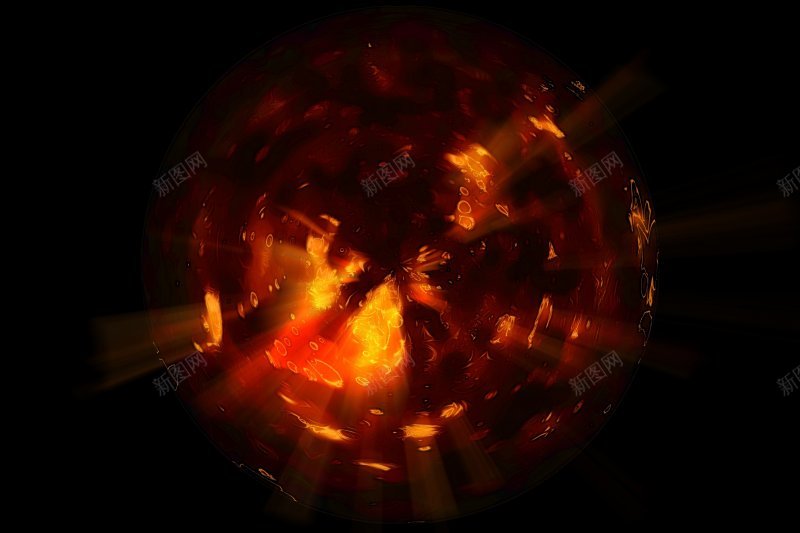 03556漆黑的氛围下火红色的岩浆迸裂形成一个个气jpg设计背景_88icon https://88icon.com 肌理材质