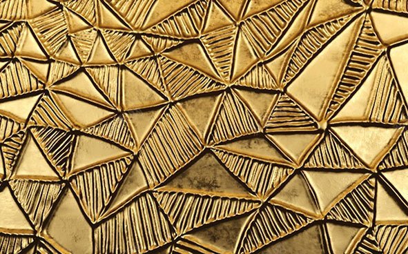 可黑金材质3D立体金色线条纹理金属质感斑驳背景