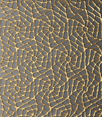 可黑金材质3D立体金色线条纹理金属质感斑驳背景