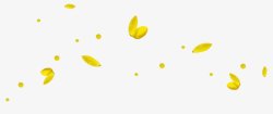 满天飘落黄色花瓣漂浮壁纸素材
