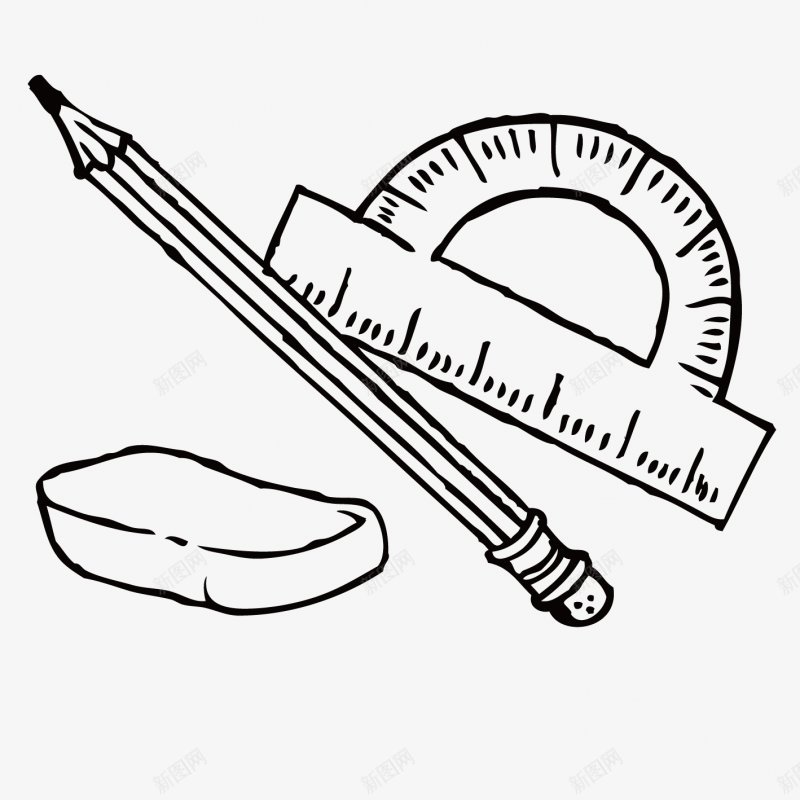 的开学季卡通简笔画尺子铅笔橡皮擦学习用具png免抠素材_88icon https://88icon.com 卡通简笔画 学习用具 尺子 开学季 橡皮擦 铅笔
