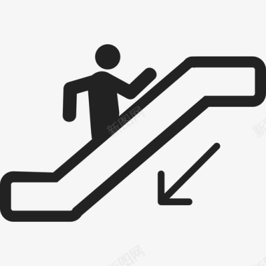 走横流楼梯人人图标图标