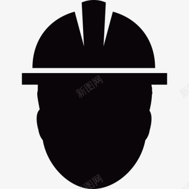 戴安全帽的工人商业图标图标