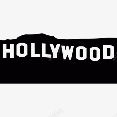好莱坞标志电影院纪念碑图标图标
