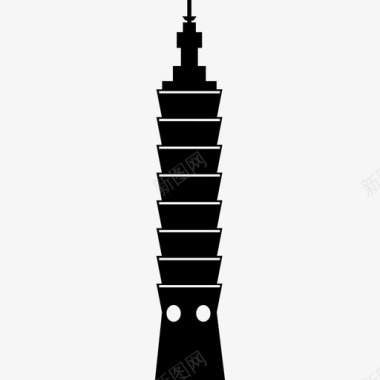 台北101纪念碑纪念碑图标图标