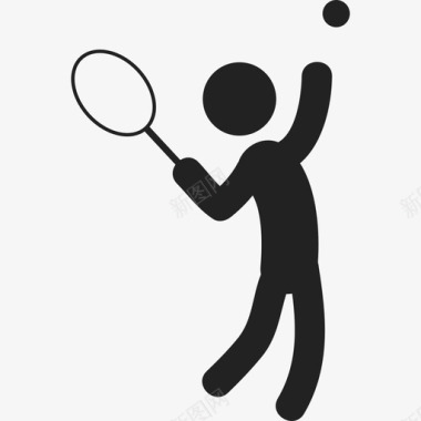 运动会徽打网球运动人2图标图标