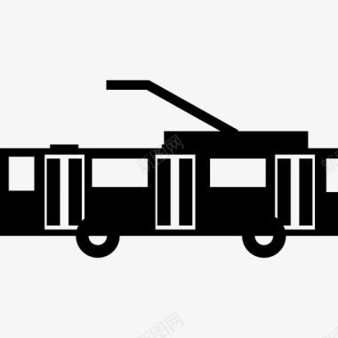 物料运输车有轨电车运输车图标图标
