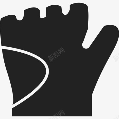 时尚山地自行车自行车手套时尚运动偶像图标图标