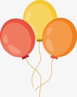 气球彩色卡通气球浪漫气球热气球气球自由飞翔婚庆生日素材