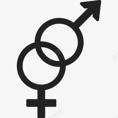 男性和女性的象征标志庆祝活动图标图标