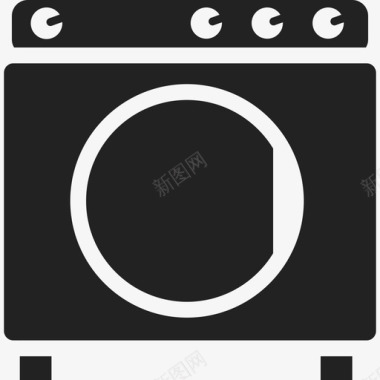 旧洗衣机技术甜心图标图标