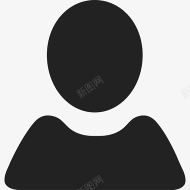 黑色用户形状人物通用09图标图标