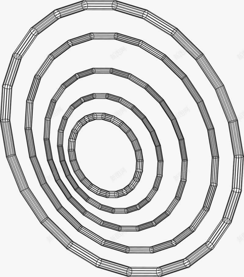 可30款抽象3D网格波形线框AI设png免抠素材_88icon https://88icon.com 设计