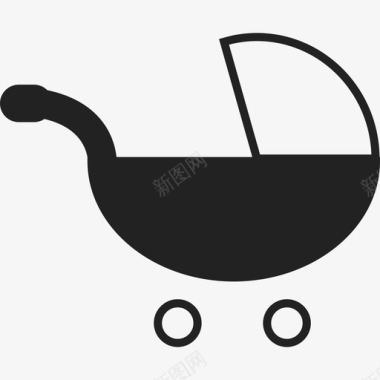 婴儿推车婴儿手推车运输ios7填充2套图标图标