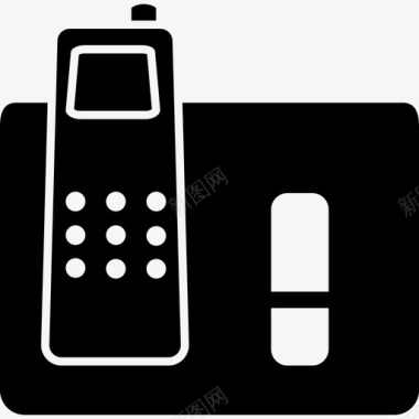 无线电话站工具和器具糖果屋图标图标