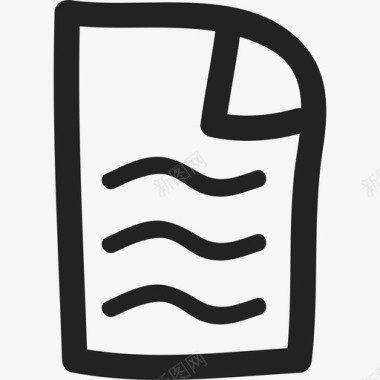 文本页面涂鸦界面通用08图标图标