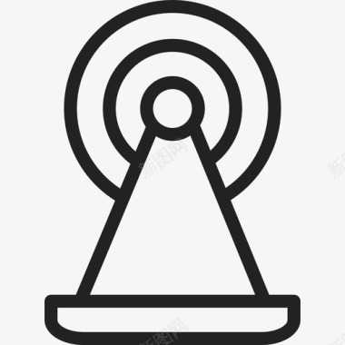 无线信号传输塔形状通用12图标图标