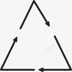 小三角形01三角形形状通用01图标高清图片