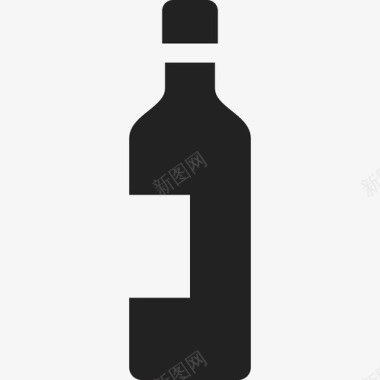 瓶装酒酒食物甜点图标图标