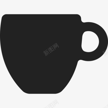 黑咖啡杯通用10图标图标